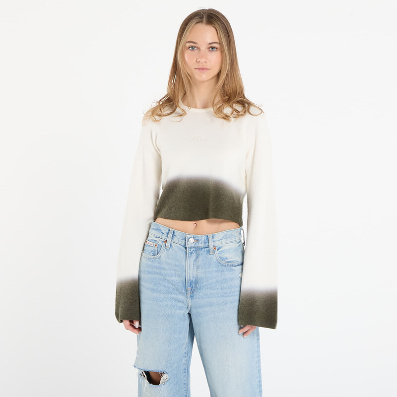Svetr DIME Cropped Mohair Knit Gradient Cream XL 111054750