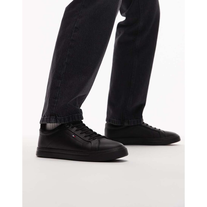 Tommy Hilfiger icon court trainers in black