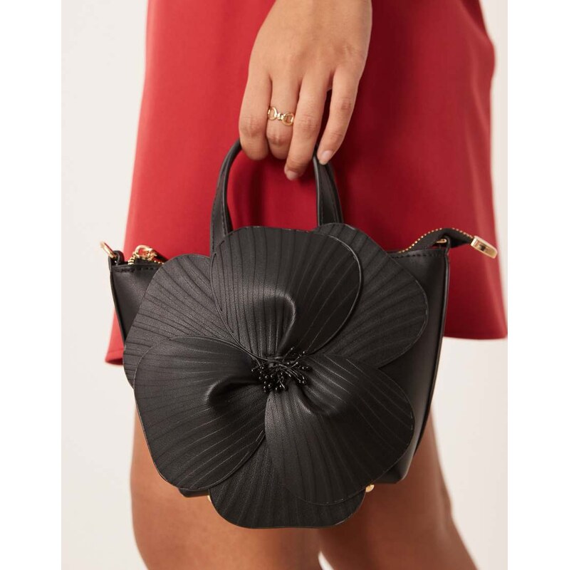 True Decadence floral grab bag in black 111074353