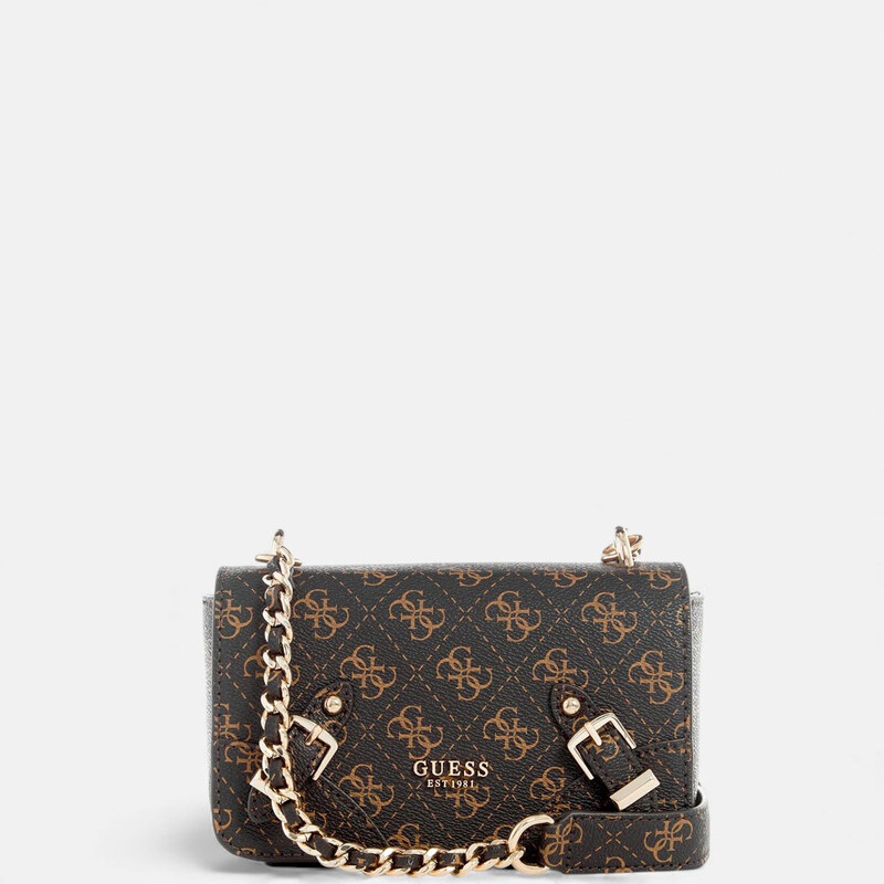 Hnědá Mini kabelka Guess Didi 56568 114632137