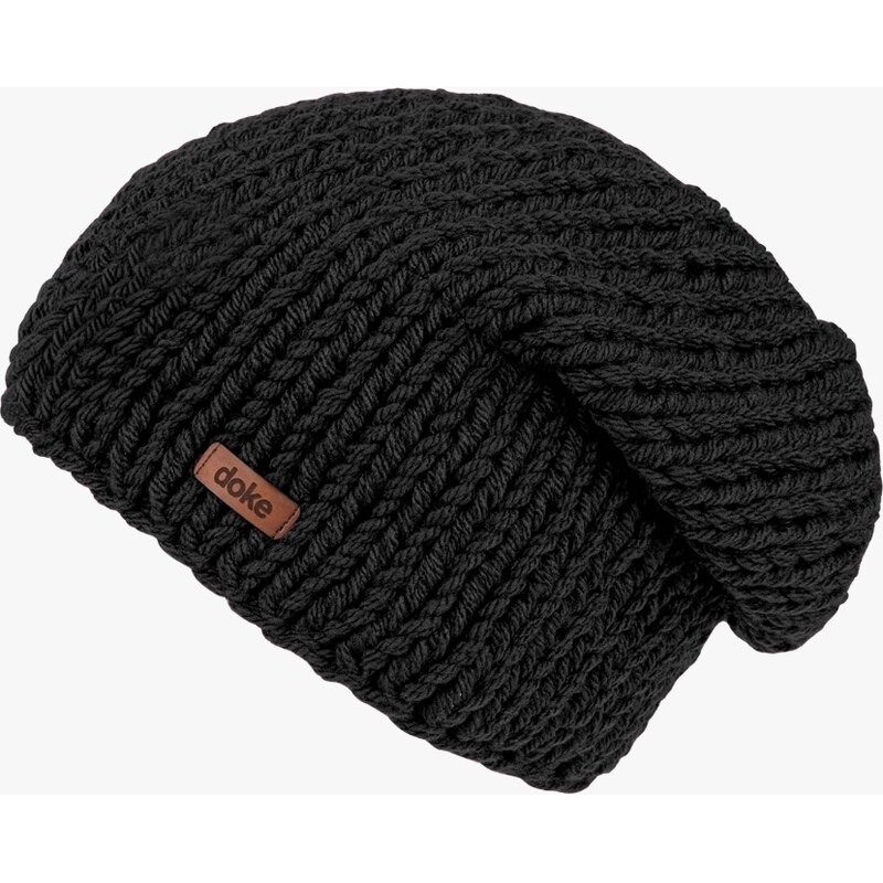 DOKE Pletená čepice Black pro muže