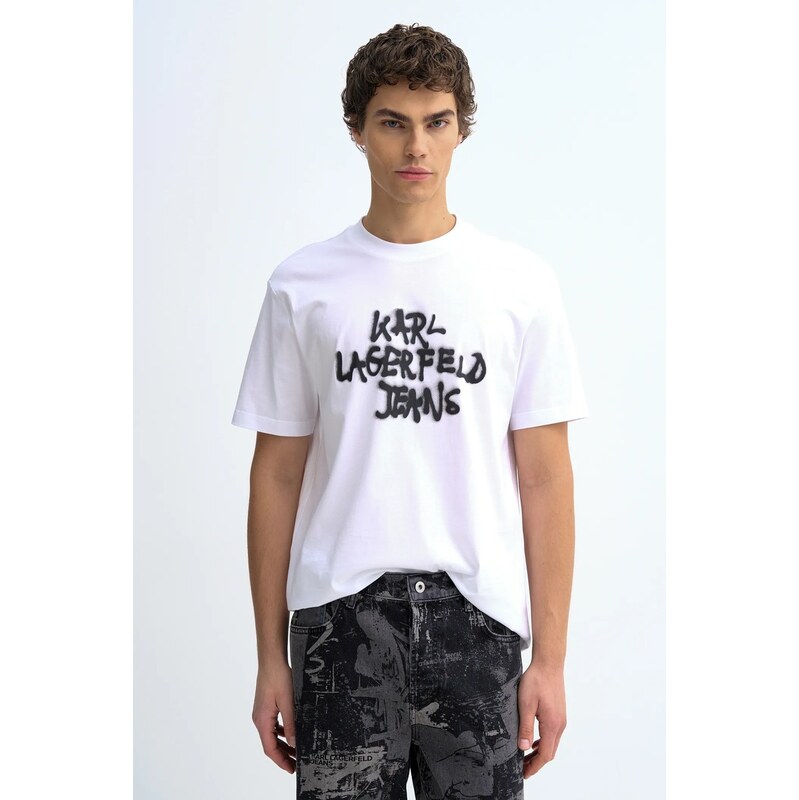 Karl Lagerfeld Jeans Bavlněné tričko Karl Lagerfeld Jeans