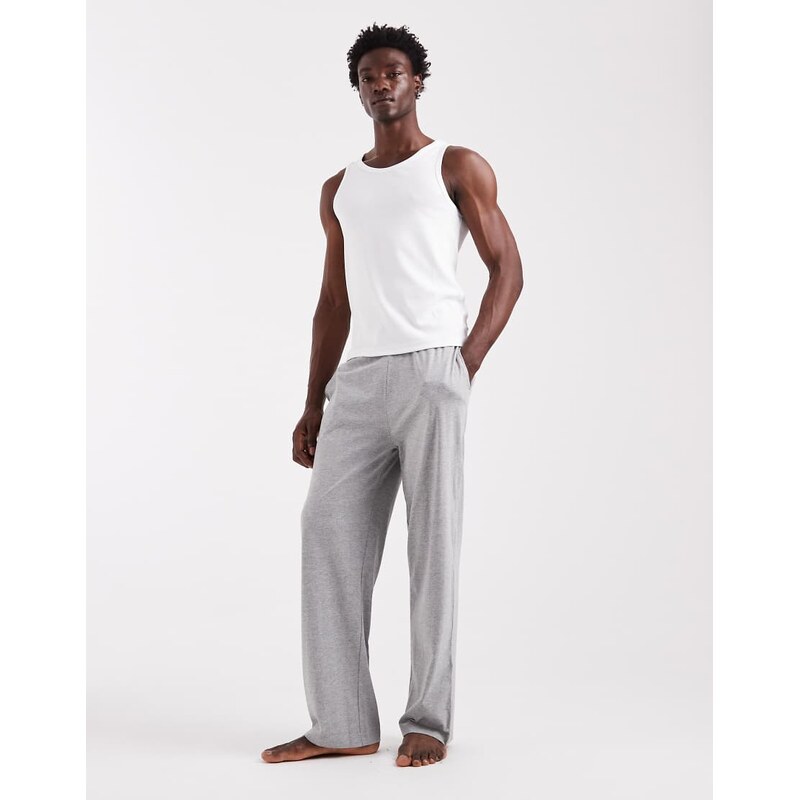 ASOS DESIGN lounge bottoms in grey jersey