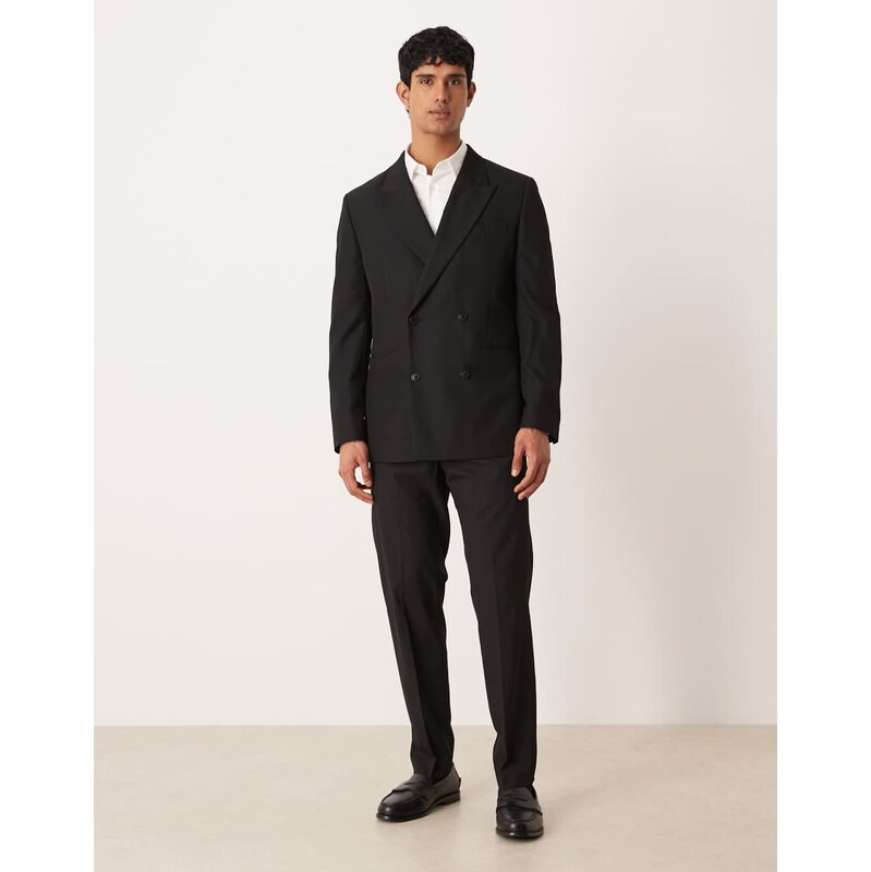 Mango Pintor suit trouser in black co-ord 1