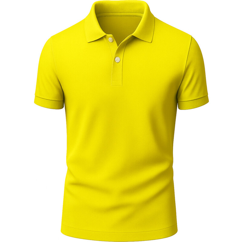 Calvin Klein Pánské Polo Tričko Body Fit žluté sportovní
