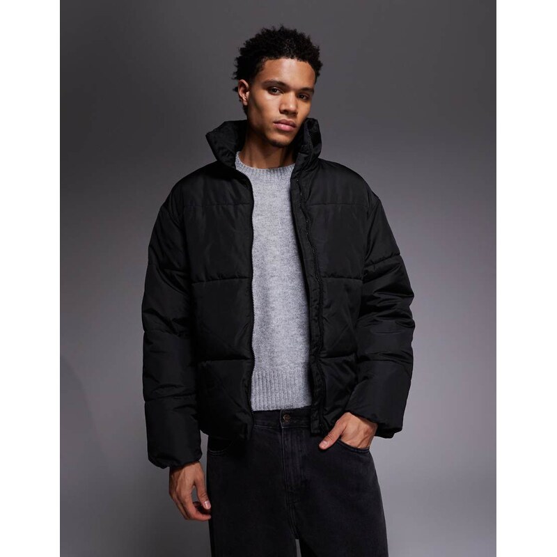 ADPT padded puffer jacket in black 110817518