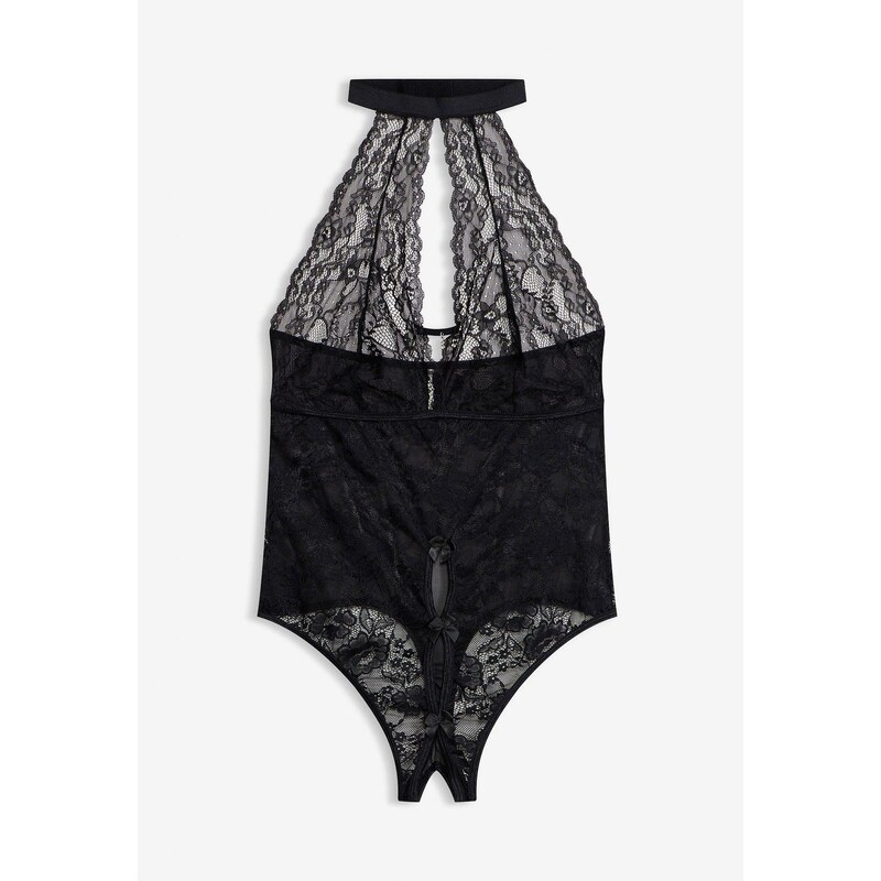 bonprix Body tanga ouvert černá Žena 75720665