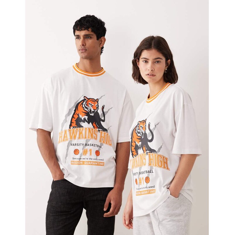ASOS DESIGN unisex oversized t-shirt with Stranger Things