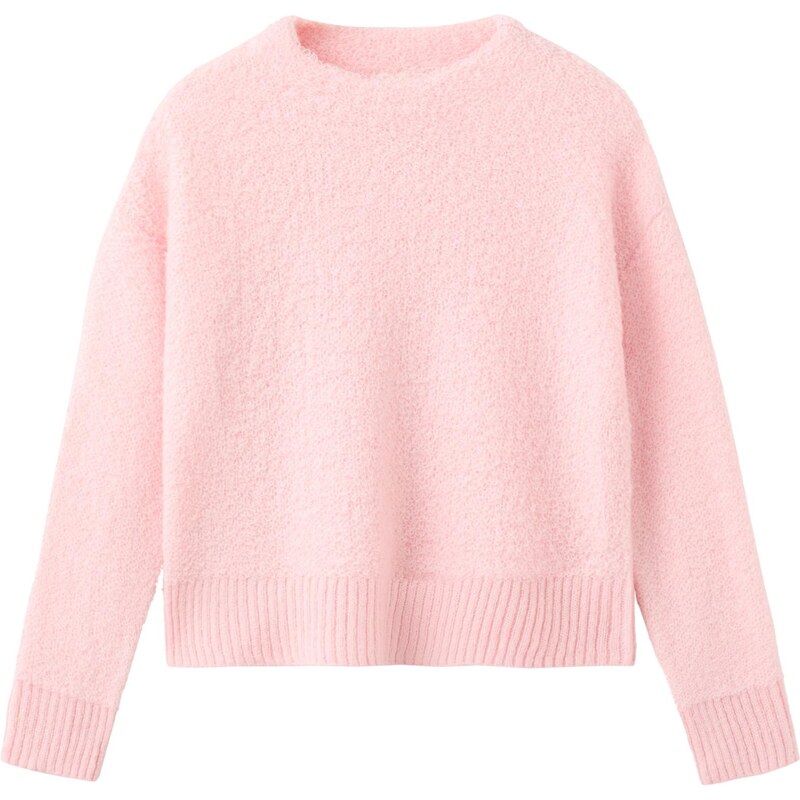 MANGO Svetr Olivia světle růžová