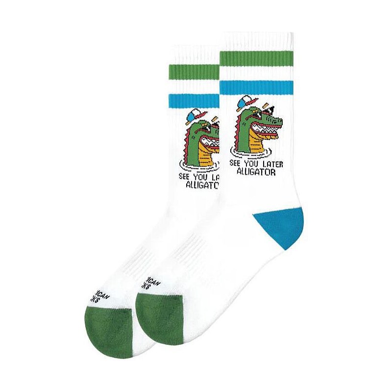 PONOŽKY AMERICAN SOCKS See You Later - bílá 111076530