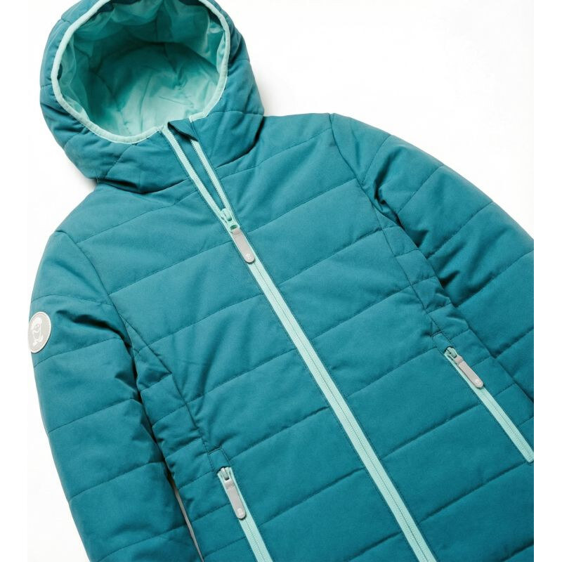 Dívčí zateplená bunda s kapucí Girls Coat winter blue model