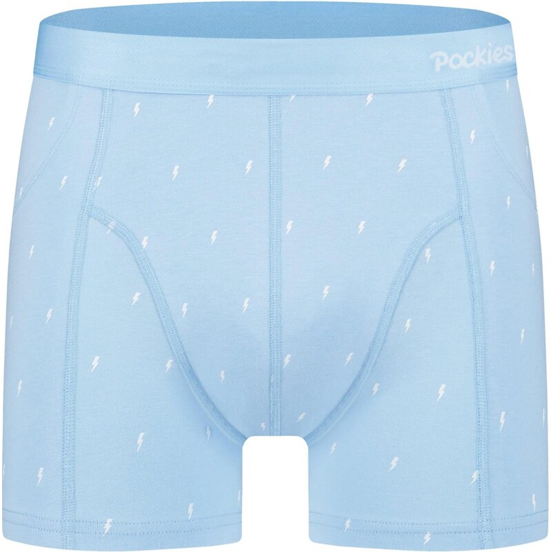 Pockies Boxerky světlemodrá / bílá