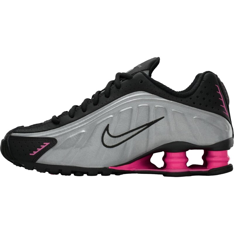Nike Sportswear Tenisky Shox R4 světle růžová / černá / stříbrná