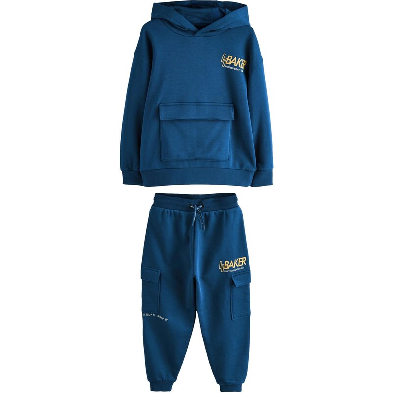 Baker by Ted Baker Joggingová souprava tmavě modrá / citronová / bílá 111085155