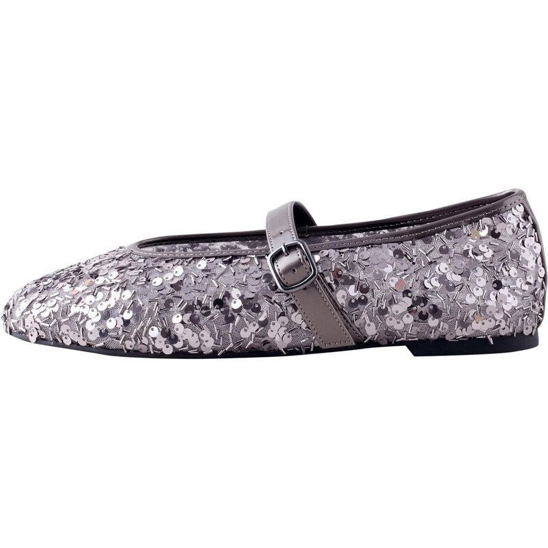 Next Baleríny s řemínky Forever Comfort stříbrně šedá