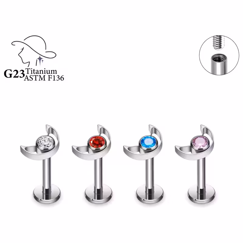 Achadirect Labret z titanu s měsíčkem UHERALA02 InfinityPierce 111089893