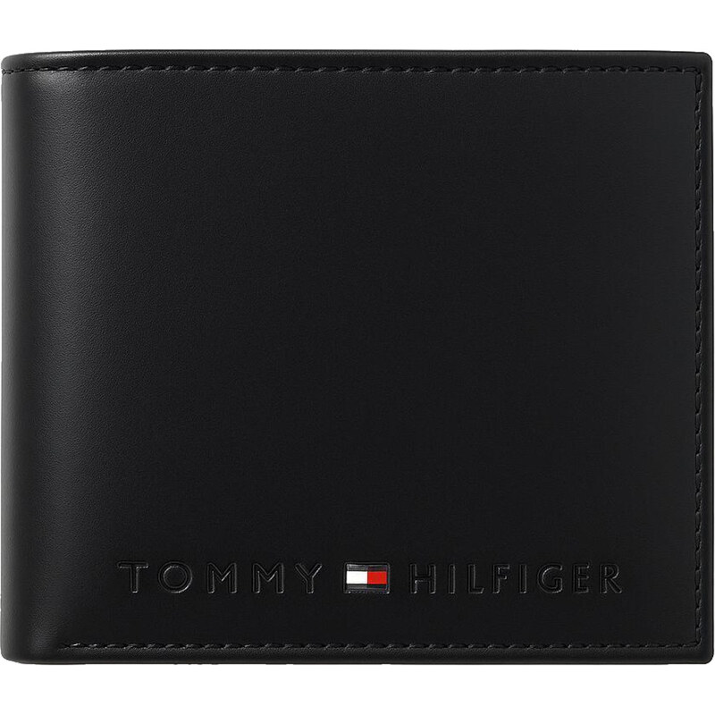 Tommy Hilfiger kožená velká černá pánská peněženka s kapsou na
