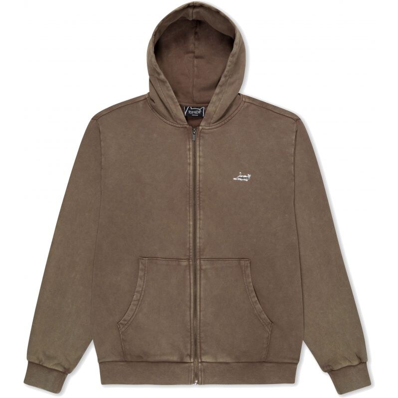 MIKINA RIPNDIP CASTANZA ZIP UP HOODIE - hnědá -
