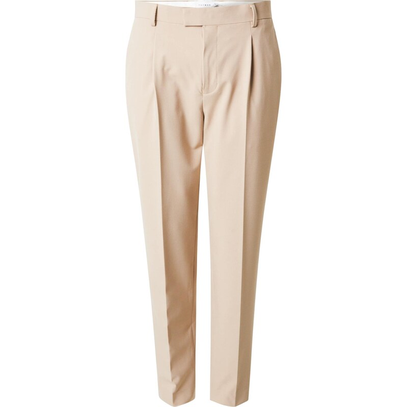 TOPMAN Kalhoty se sklady v pase kámen