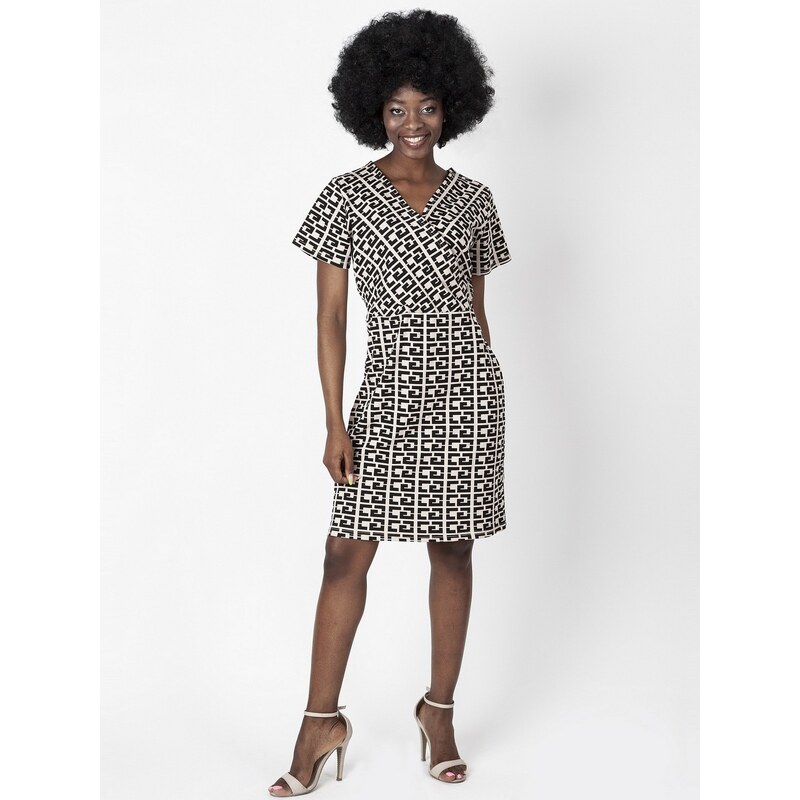 PERSO Womans Womens dress with a cache-coeur neckline 111103023