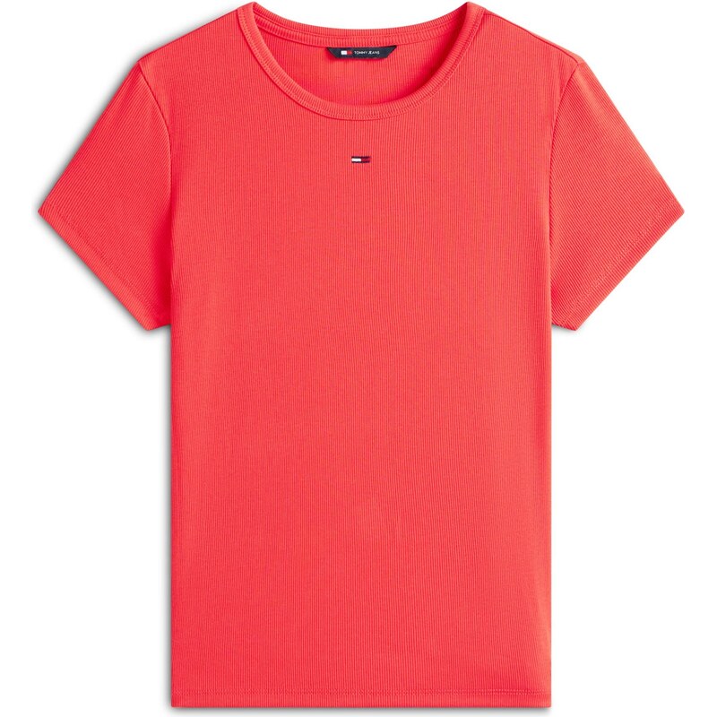Tommy Jeans Tričko ESSENTIAL červená
