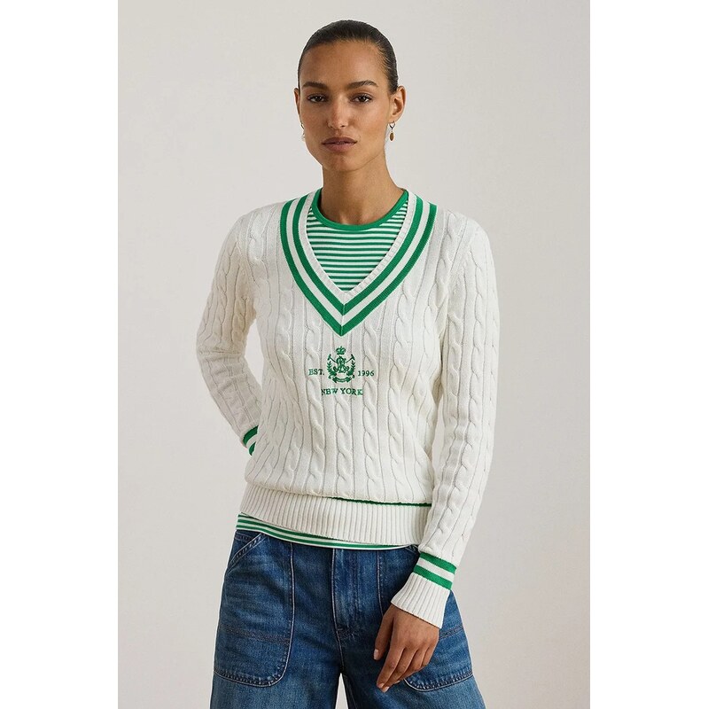 Lauren Ralph Lauren Bavlněný svetr Lauren Ralph Lauren