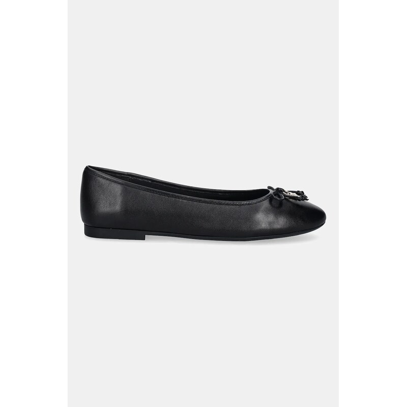 Kožené baleríny Tommy Hilfiger HILFIGER SMOOTH LTHR BALLET