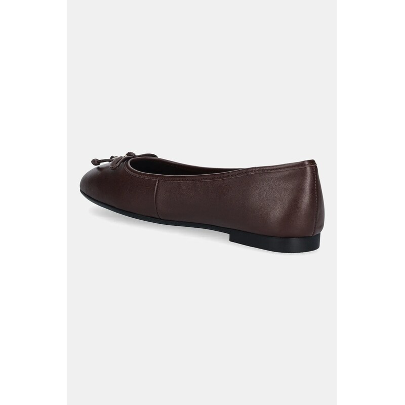 Kožené baleríny Tommy Hilfiger HILFIGER SMOOTH LTHR BALLET