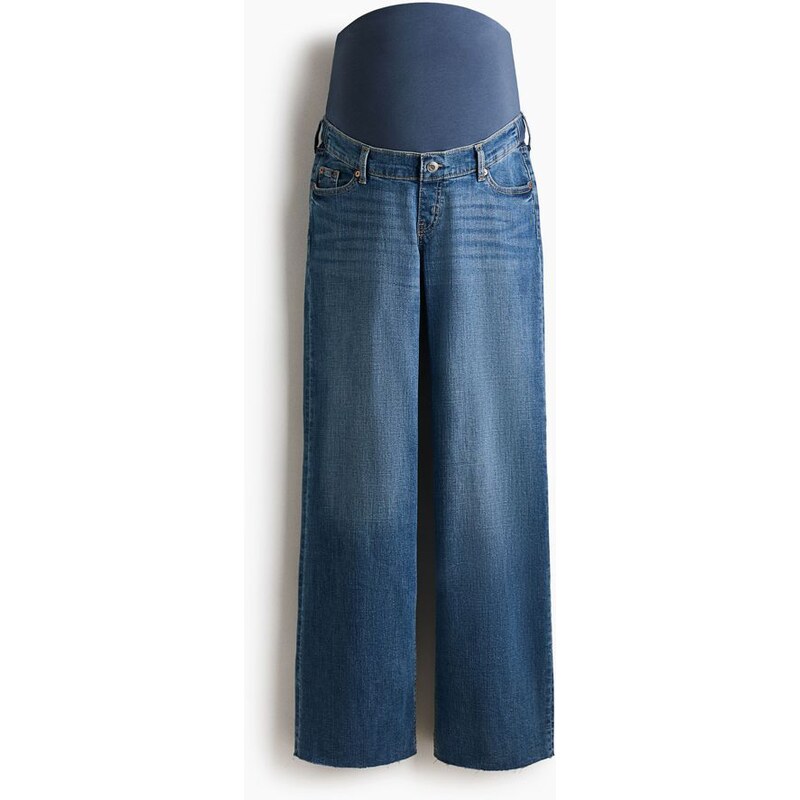 H&M - MAMA Široké džíny - Denim Blue