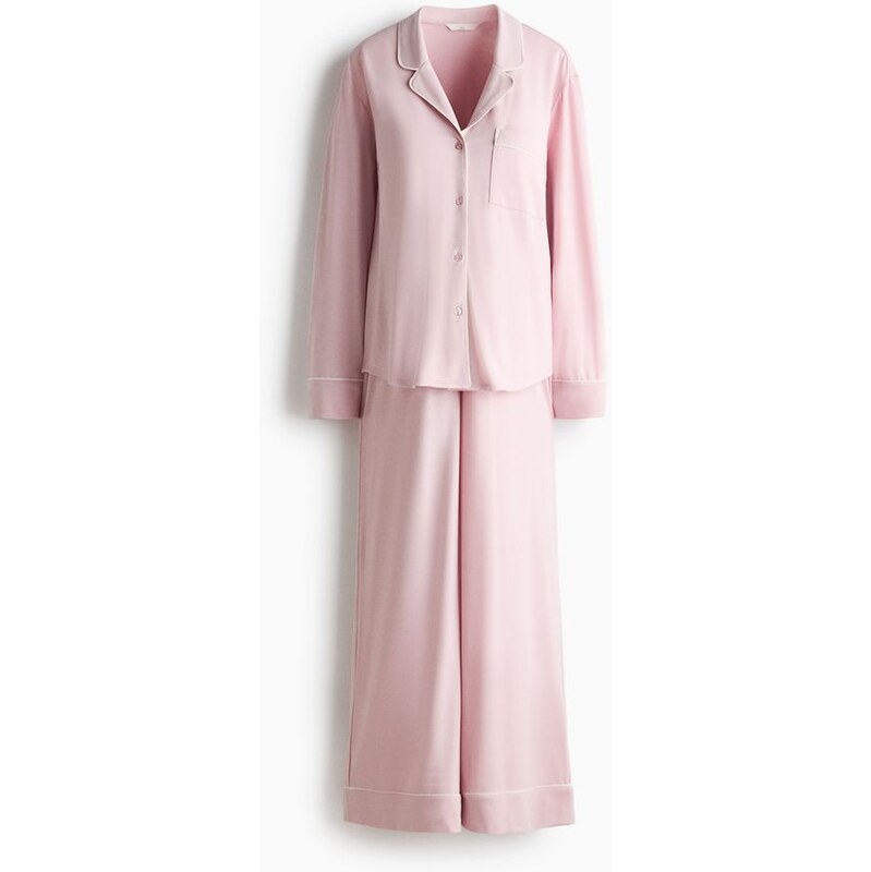 H&M - MAMA Pyžamos paspulkami - Světle Růžová