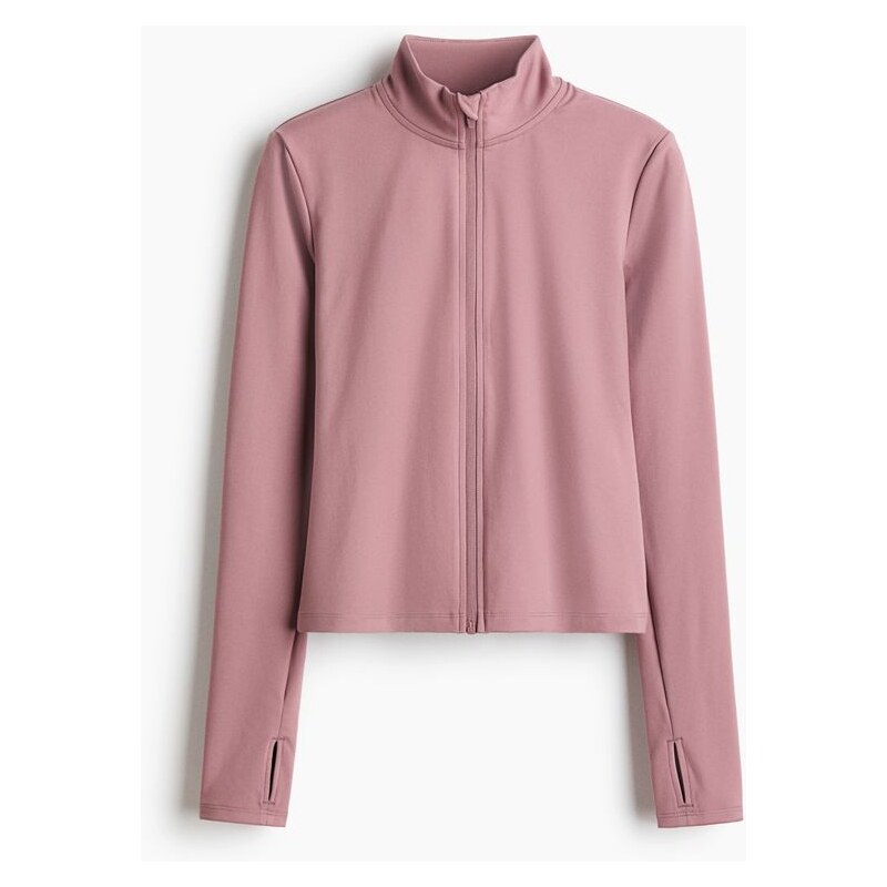 H&M - Sportovní bunda na zip SoftMove - Starorůžová