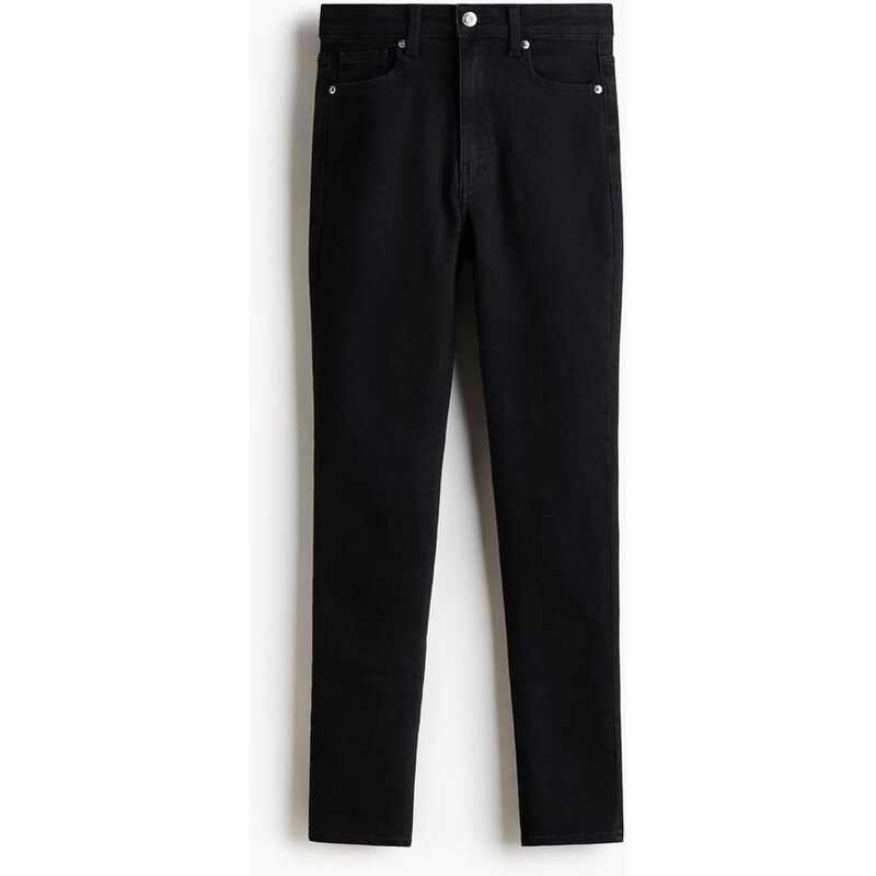 H&M - Skinny High Waist Jeans - Černý Denim