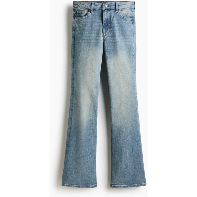 H&M - Flared High Jeans - modrá 111124443