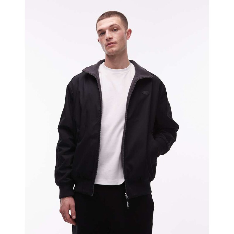 adidas Originals Firebird reversible jacket in washed black 111133304