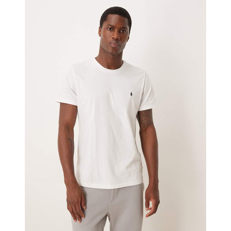 Polo Ralph Lauren icon logo soft cotton top in white