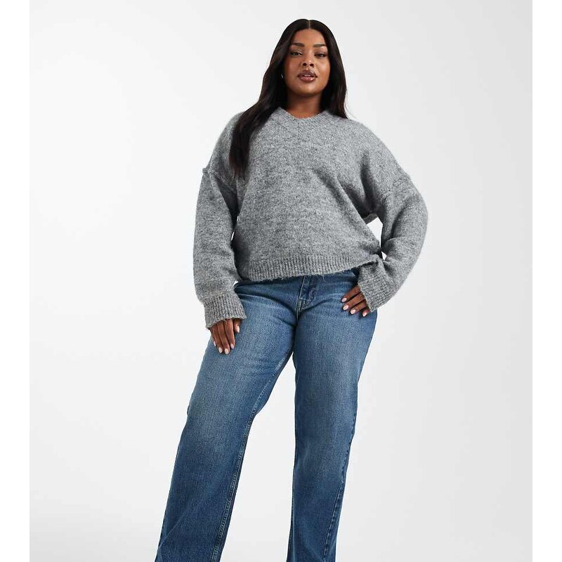 ASOS Curve ASOS DESIGN Curve comfort stretch straight leg jean in 115515192