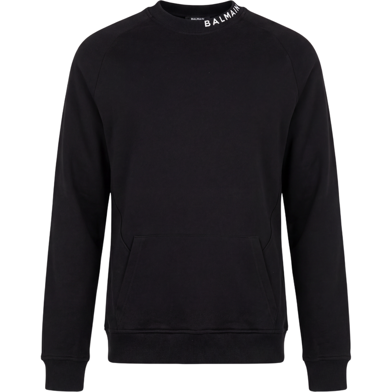BALMAIN Crew Neck Black mikina