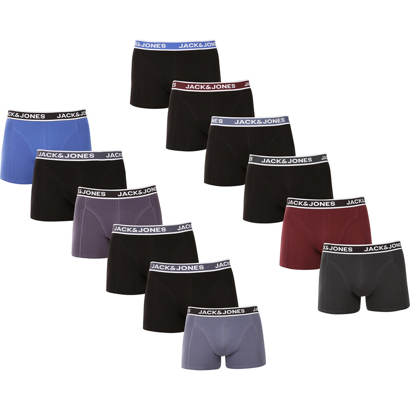 12PACK pánské boxerky Jack and Jones vícebarevné (12295194) 110743421