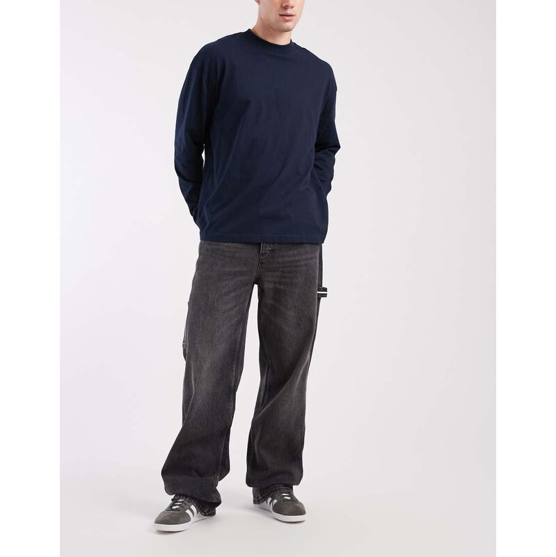 Tommy Jeans Jamie straight leg carpenter jeans in black
