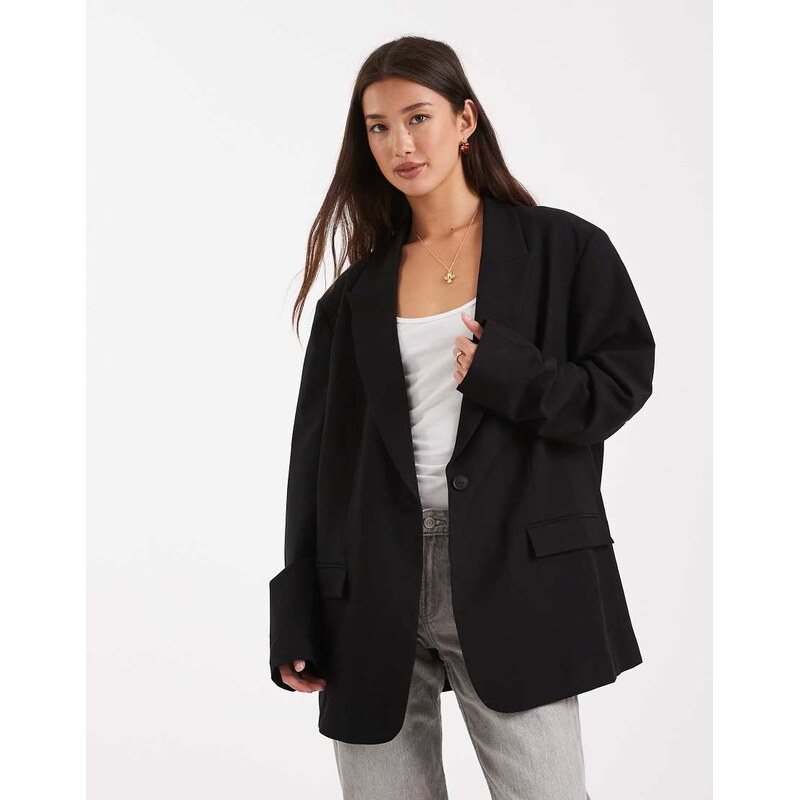 ASOS DESIGN tailored oversized blazer in black 114934862