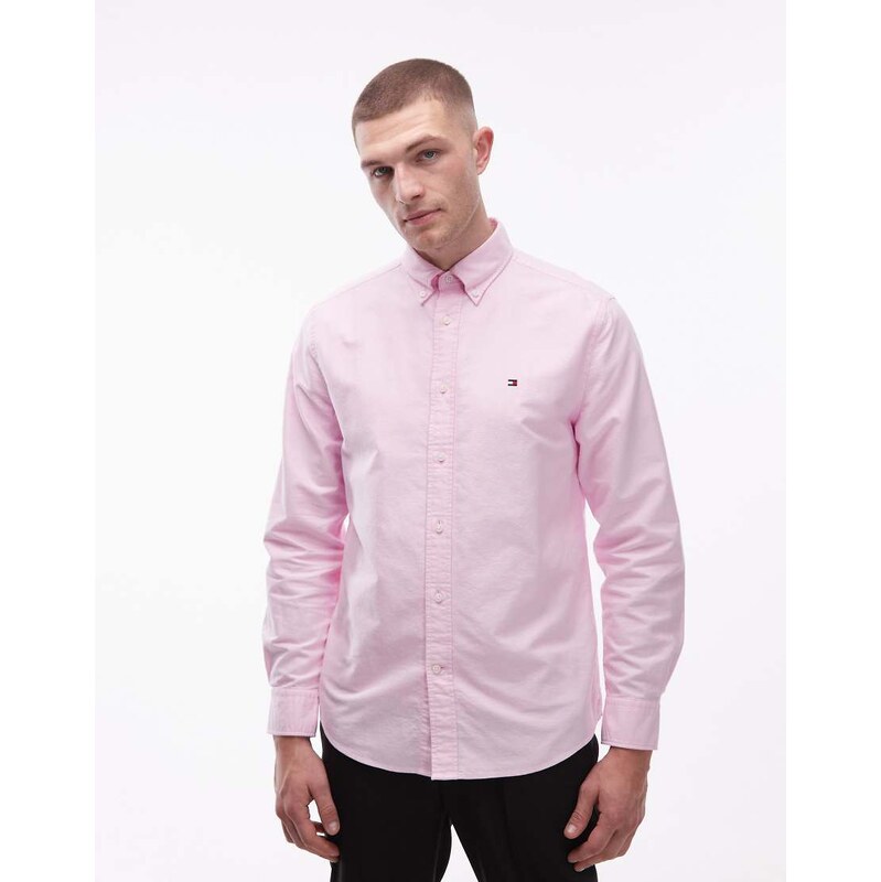 Tommy Hilfiger Heritage oxford long sleeve shirt in pink