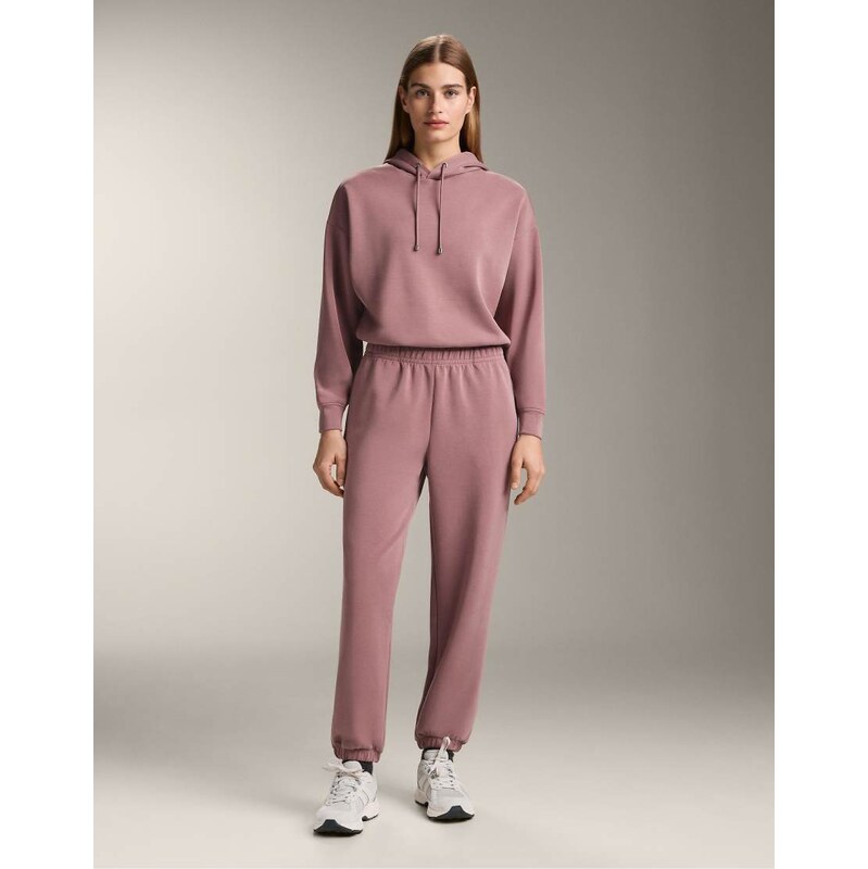 OYSHO Joggers with brushed modal in pink-mauve-Green 111133503