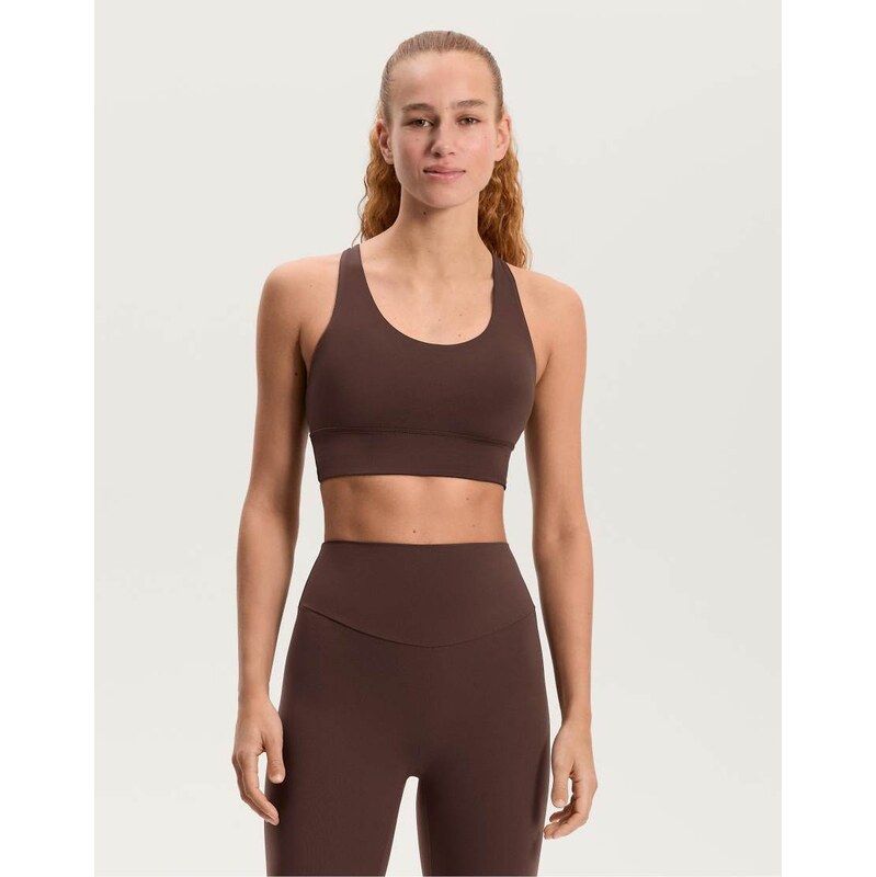 OYSHO Medium-support comfortlux sports bra with cups in dark