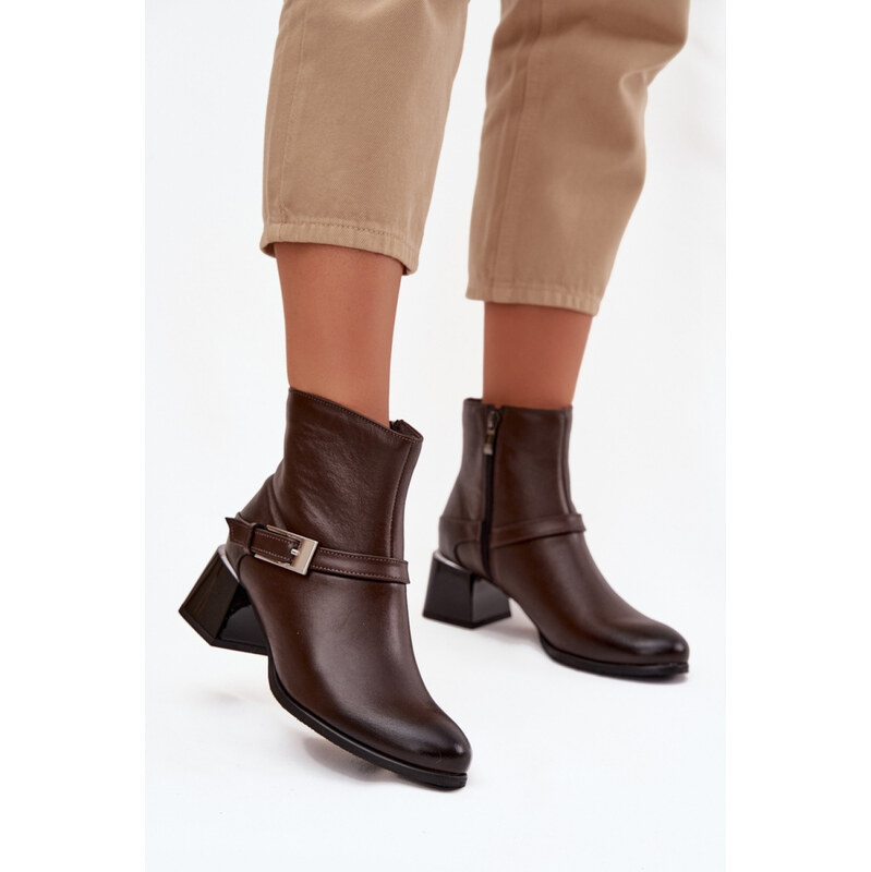 Boty na podpatku model 220702 Step in style