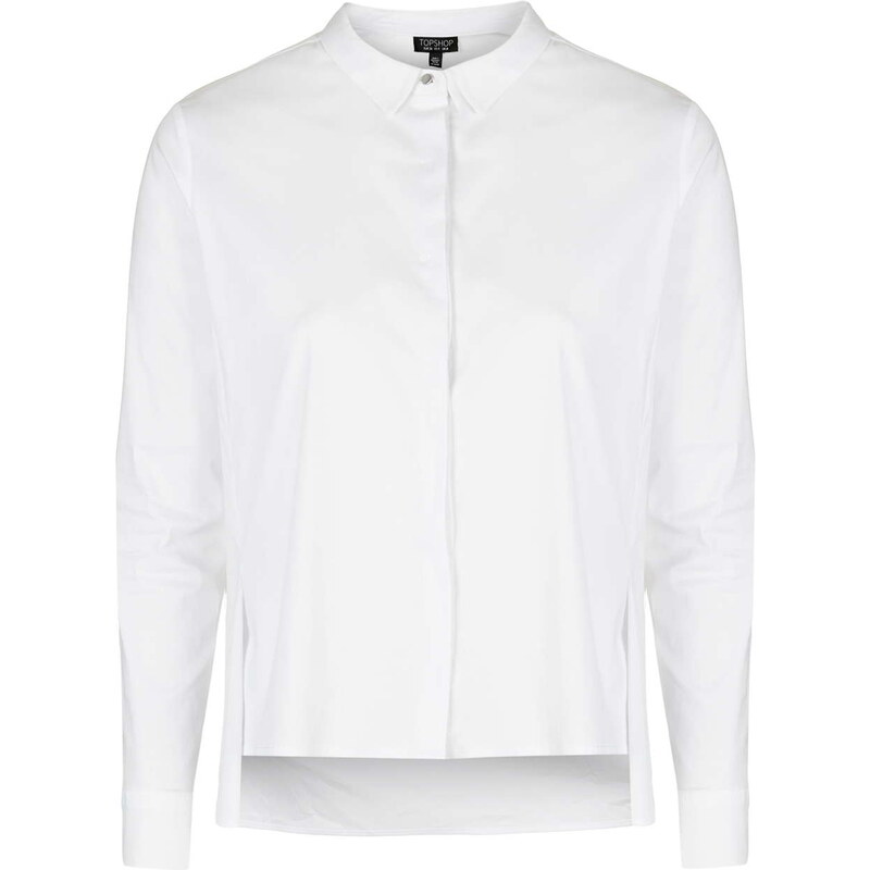 Topshop Neat Pleated Shirt