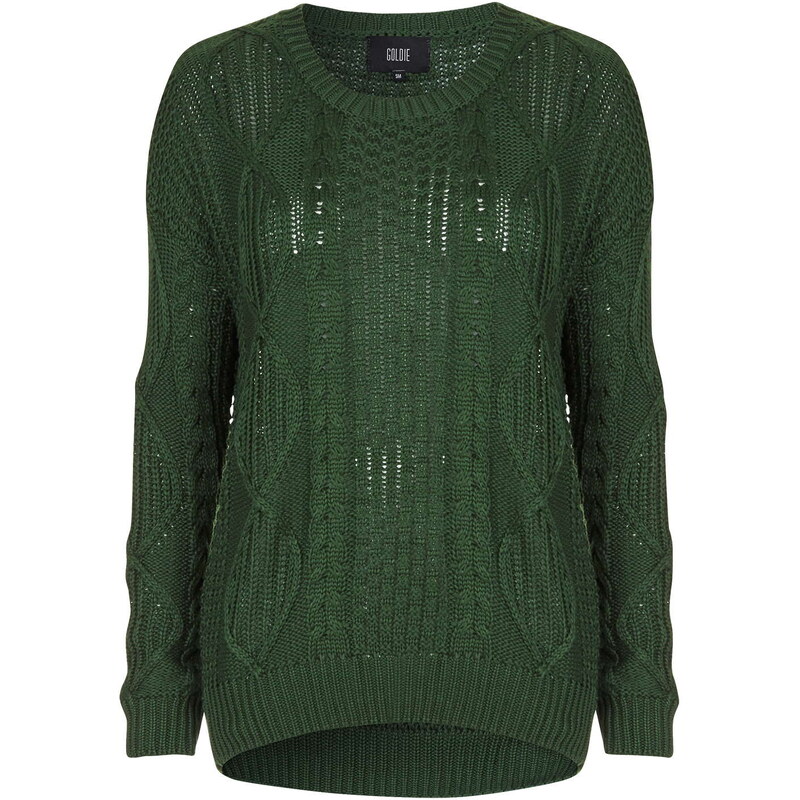 Topshop **Timeless - Green Jumper by Goldie