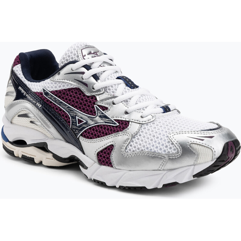 Boty Mizuno Wave Rider 10 white/baritone blue/dark purple