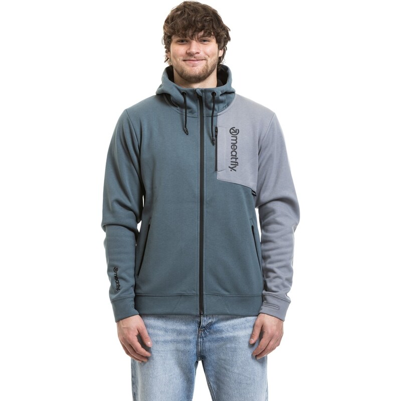 Meatfly pánská technická mikina Lightyear Blue Sea / Silver |