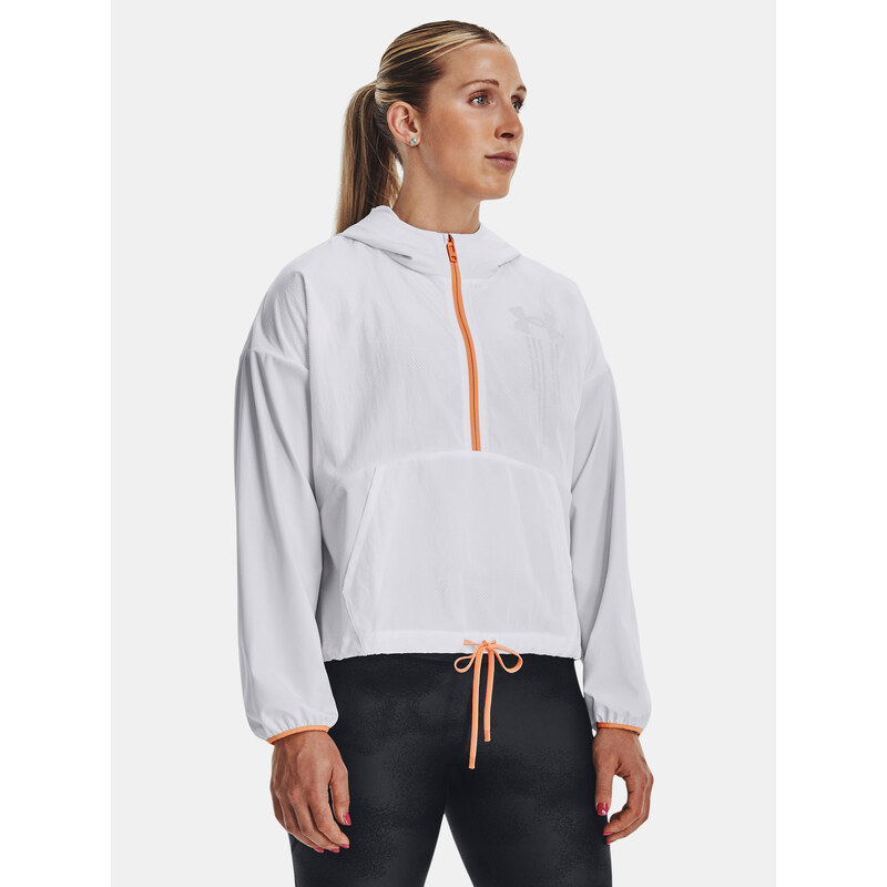Under Armour Bunda Woven Graphic Jacket-WHT - Dámské 78570677