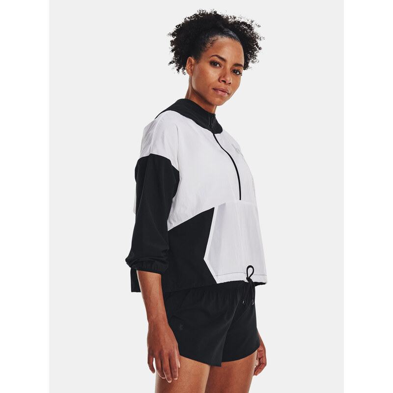 Under Armour Bunda Woven Graphic Jacket-BLK - Dámské